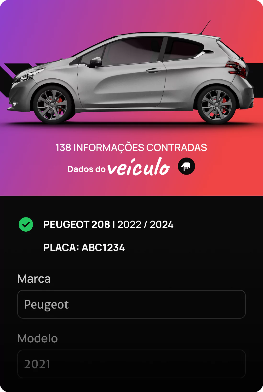 Card details