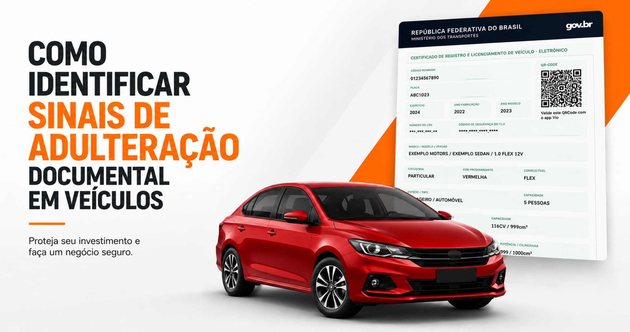 Como identificar sinais de adulteração documental antes de comprar um carro usado