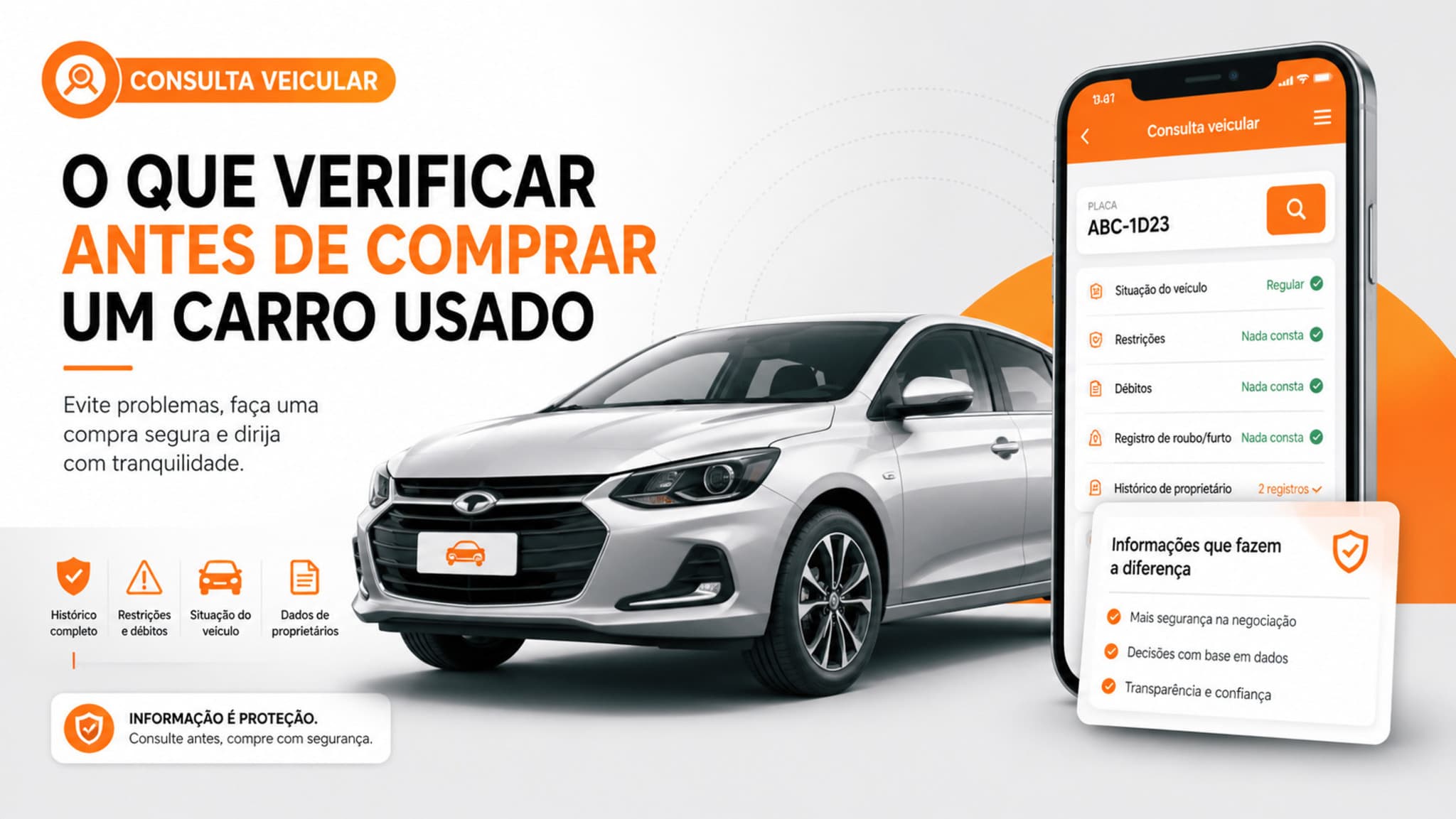 Consulta veicular: a chave para uma compra segura de usados