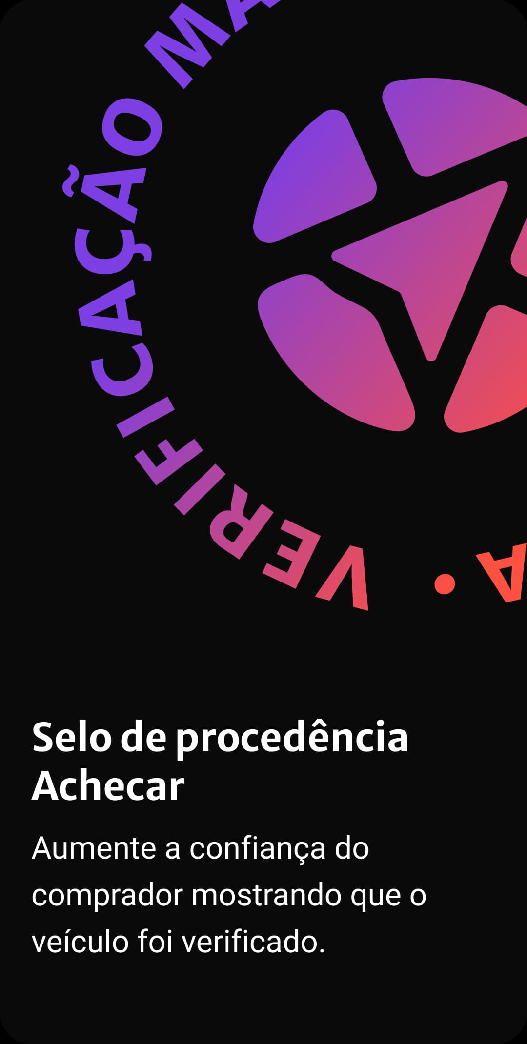 Selo de procedência Achecar