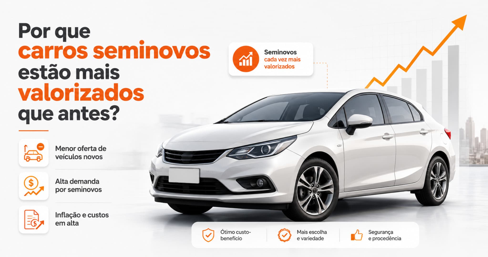 Carros seminovos estão mais valorizados: entenda o motivo