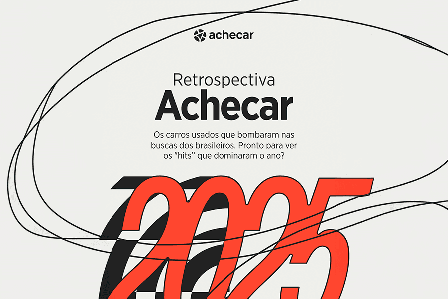 Retrospectiva Achecar 2025: Os carros mais buscados do ano no mercado de usados e seminovos